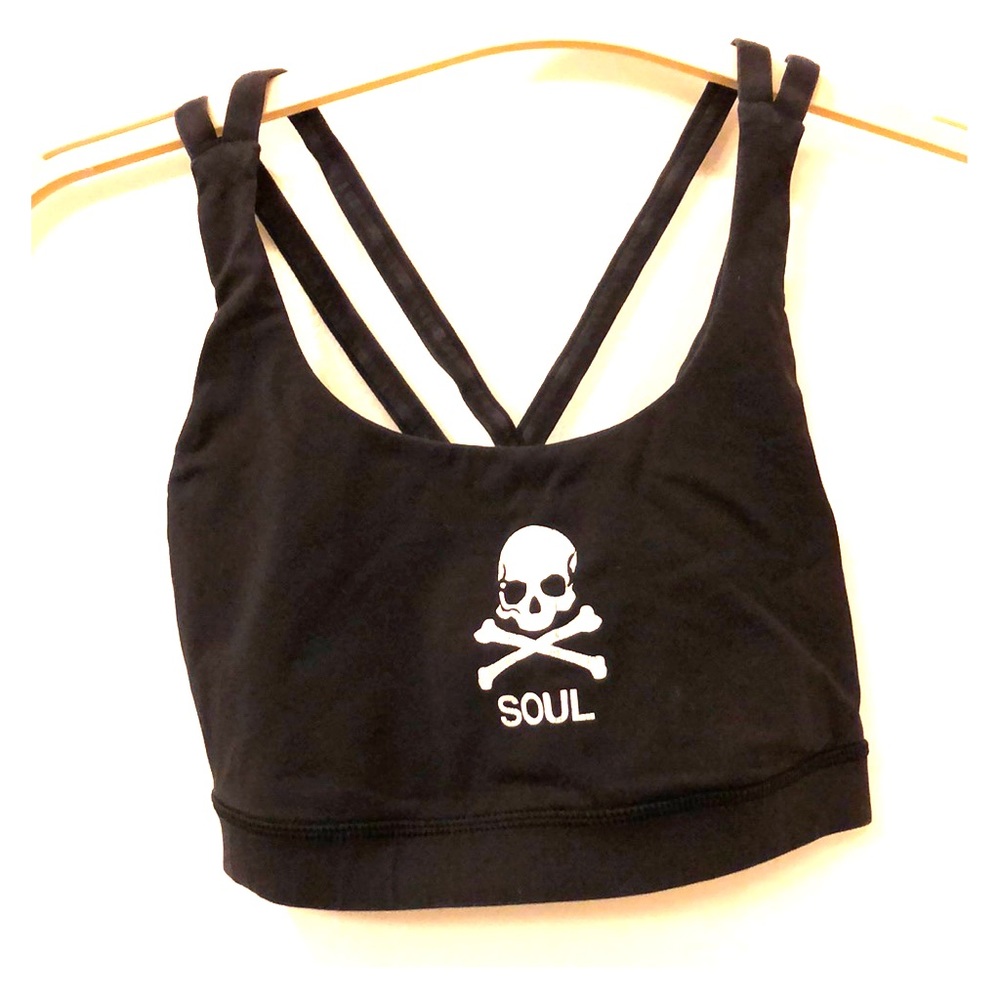 SoulCycle x Lululemon “Soul” black sports bra